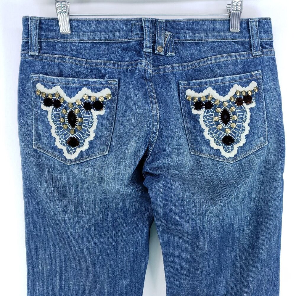 Vigoss Dirty Wash Straight Jeans Women's Size 31 - Picture 4 of 7